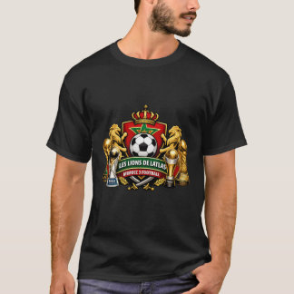 T-shirt Les Lions de l’Atlas | Morocco Football Logo with 