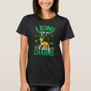 T-shirt Les Lions Drôle Sont Mes Charms Lucratifs Lion St 