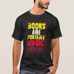 T-shirt Les Livres Sont Portable Magie Inspirationnelle Sc