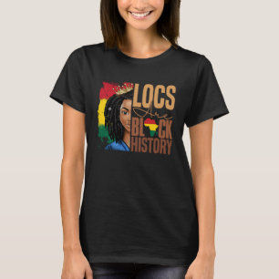 T-shirt Les Locaux Sont Noirs Histoire BHM Afro Dreadlocks
