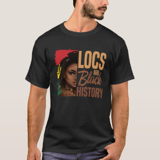 T-shirt Les Locaux Sont Noirs Histoire BHM Afro Dreadlocks