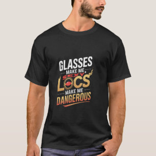 T-shirt Les locks me rendent Dangereux Cheveux Afro Noirs