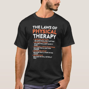 T-shirt Les Lois De La Thérapie Physique Objectifs Motivat