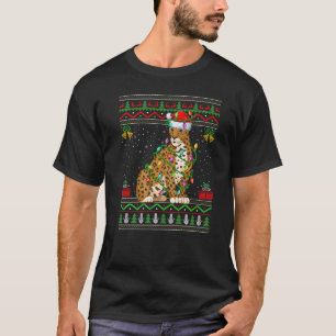 T-shirt Les lumières de Noël style sucré moche Père Noël J