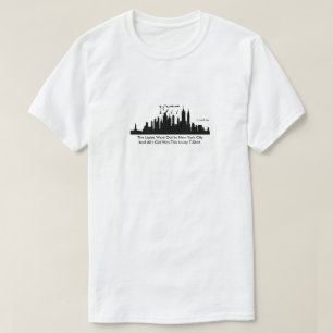 T-shirt Les Lumières Sont Sorties À New York...