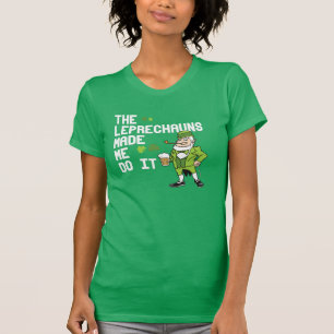 T-shirt Les lutins m'ont incité à le faire - Irlandais
