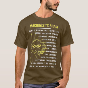 T-shirt Les Machinistes Cernent Beaucoup De Choses Qui Tra