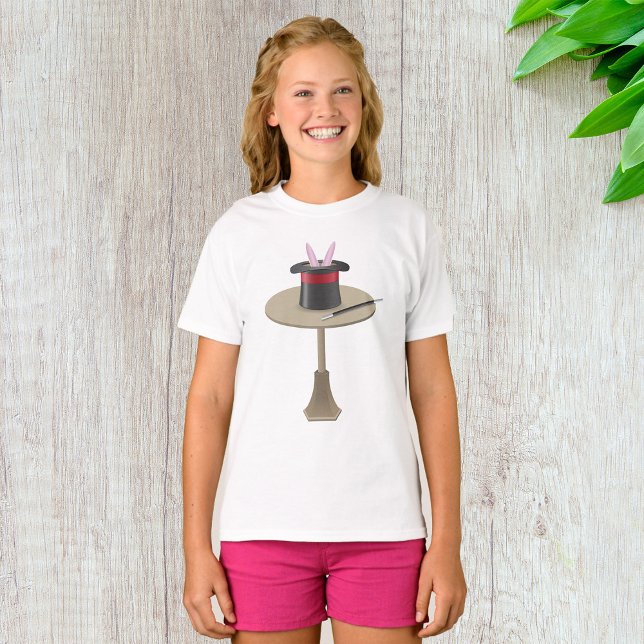 T-shirt Les Magiciens Rabbit Dans Un Casquette (Créateur téléchargé)