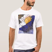 Les mains autour de l'église