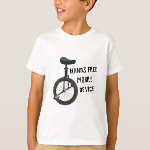 T-shirt Les mains libèrent l'appareil mobile