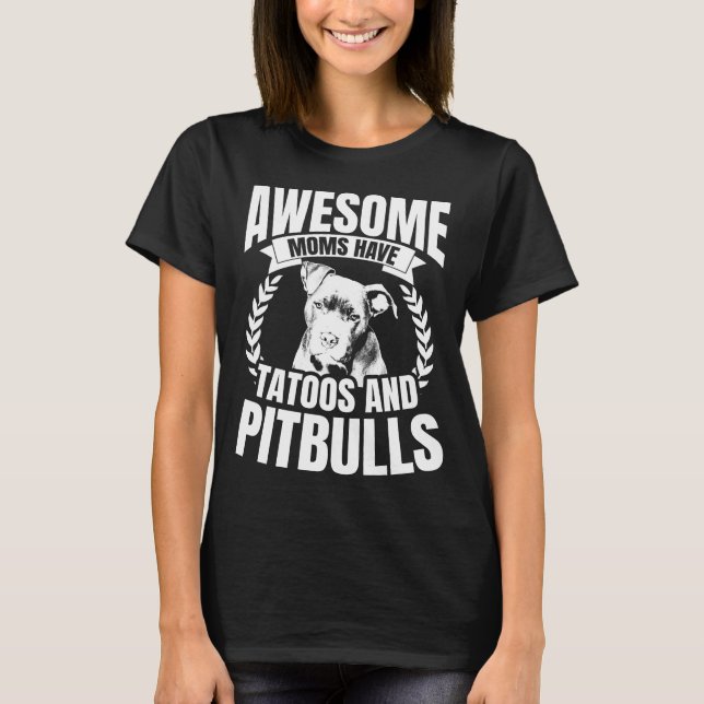 T-shirt Les mamans impressionnantes ont des tatouages et (Devant)