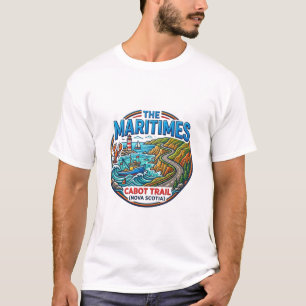 T-SHIRT LES MARITIMES TRAIL CABOT NOUVELLE-ÉCOSSE