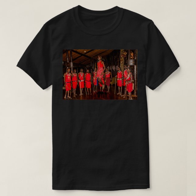 T-shirt Les Masaï et la danse du saut (Design devant)