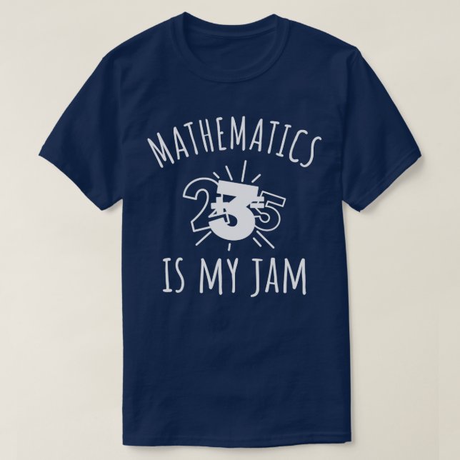 T-shirt Les mathématiques sont ma confiture (Design devant)