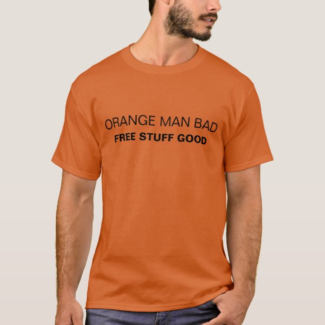 T-shirt Les Mauvaises Choses Libres D'Orange Bon (Devant)