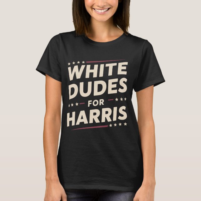 T-shirt Les Mecs Blancs Pour Kamala Harris Vote Pour 2024 (Devant)