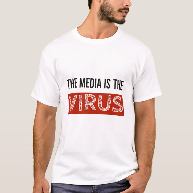 T-shirt Les médias sont le VIRUS (Devant)