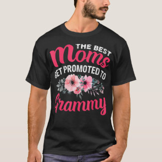 T-shirt Les Meilleures Moms Sont Promues À Grammy Grand-Mè