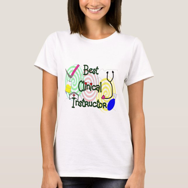 T-shirt Les meilleurs cadeaux cliniques de soins (Devant)