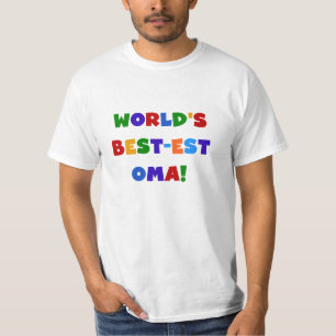 T-shirt Les meilleurs cadeaux Oma Bright Colors du monde