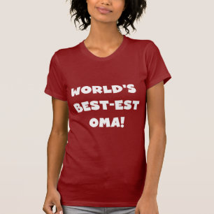 T-shirt Les meilleurs cadeaux Oma Noir ou Blanc du monde