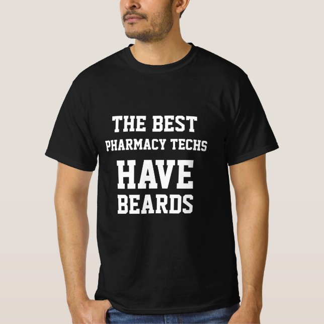 T-shirt Les meilleurs techniciens en pharmacie ont des bar (Devant)