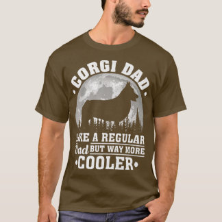 T-shirt Les Mens Corgi Papa Comme Un Papa Régulier Drôle C