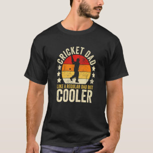 T-shirt Les Mens Cricket Papa Comme Un Père Régulier Mais 
