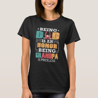 T-shirt Les Mens Être Un Père Est Un Honneur Être Un Grand