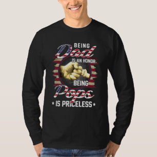 T-shirt Les Mens Être Un Père Est Un Honneur Être Un Pop E
