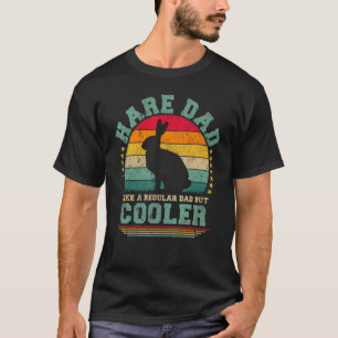 T-shirt Les Mens Hare Papa Comme Un Père Régulier Mais Pèr