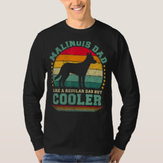 T-shirt Les Mens Malinois Papa Comme Un Père Régulier Mais