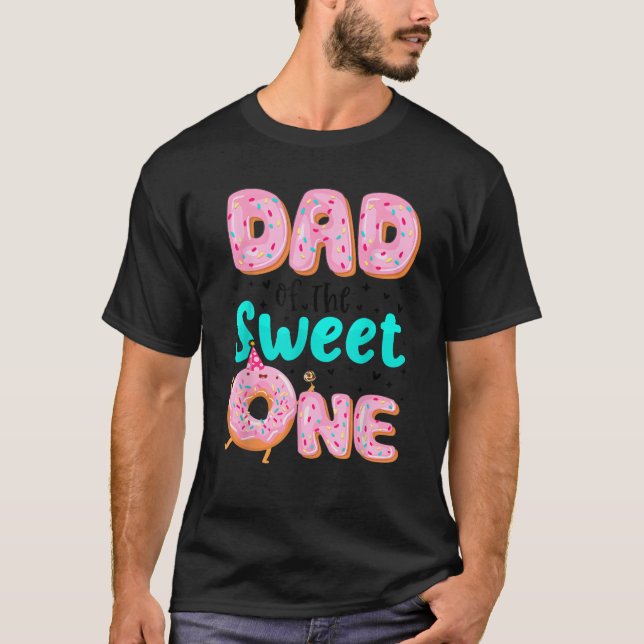 T-shirt Les Mens Papa de Sweet One Premier Anniversaire Co (Devant)