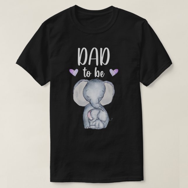 T-shirt Les Mens Papa Pour Être Un Éléphant Baby shower Fu (Design devant)