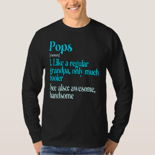 T-shirt Les Mens Pops Comme Un Grand-Père Régulier Seuleme