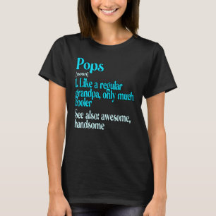 T-shirt Les Mens Pops Comme Un Grand-Père Régulier Seuleme