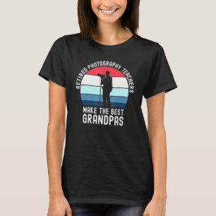 T-shirt Les Mens Professeurs De Photographie Retraités Fon