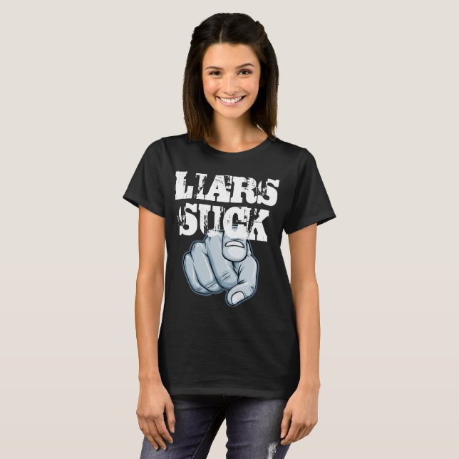 T-shirt Les menteurs sucent (Devant entier)