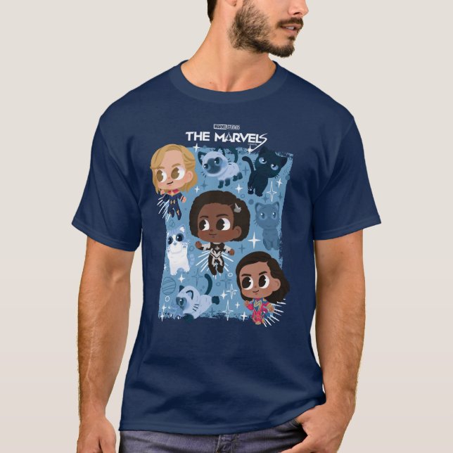 T-shirt Les Merveilles Volant Avec Flerkittens Cartoon (Devant)