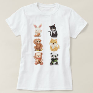 T-shirt Les mignons animaux