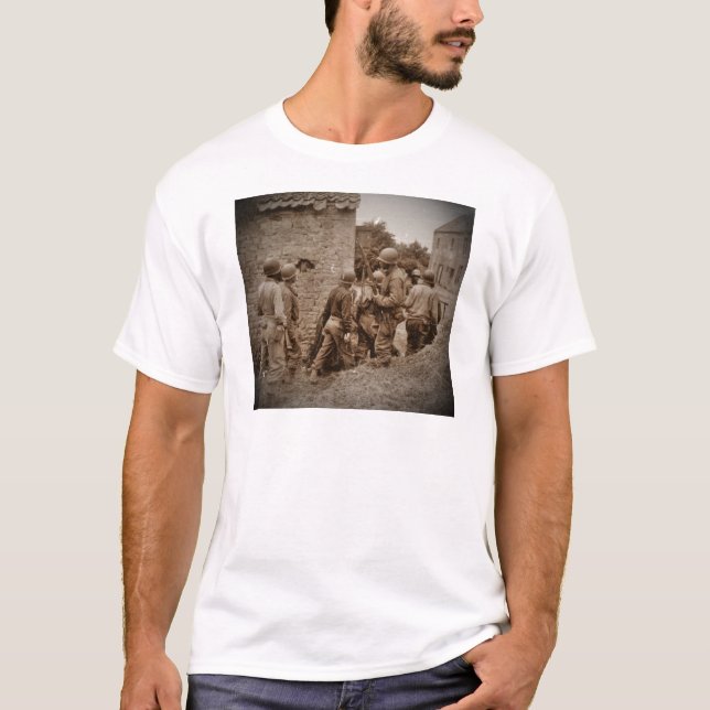 T-shirt Les militaires afro-américains déblayent les bâtim (Devant)