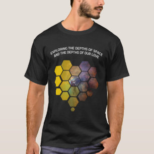 T-shirt Les miroirs en forme de coeur JWST Saint Valentin