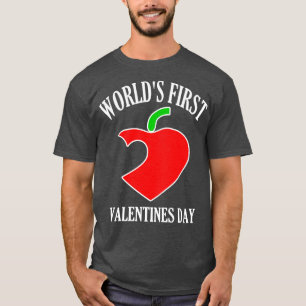 T-shirt Les Mondes Drôle Premier Jour des Valentines