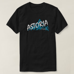 T-shirt Les montagnes de l'Oregon d'Astoria