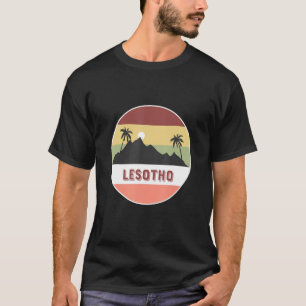 T-shirt Les Montagnes Et Palmiers Du Lesotho