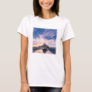 T-shirt Les monuments Mont Saint-Michel, Normandie Franc
