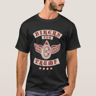 T-shirt Les motards pour Trump 2020 MC Design on Back