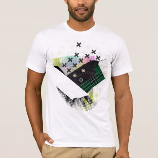 T-shirt Les motifs de tartan sont ouvriers