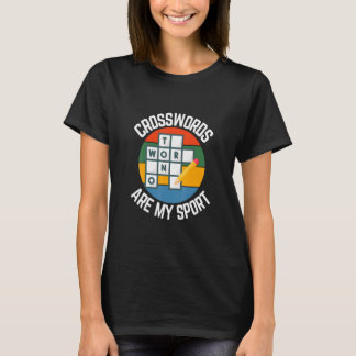 T-shirt Les Mots Croisés Sont Mon Sport, Les Fans De Puzzl