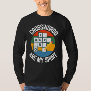 T-shirt Les Mots Croisés Sont Mon Sport, Les Fans De Puzzl